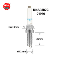 Prix direct usine – Bougies d'allumage Iridium NGK ILNAR8B7G 91970 55490097 pour Envision, Regal GS, Roewe RX5 1.5T, SAIC Motor