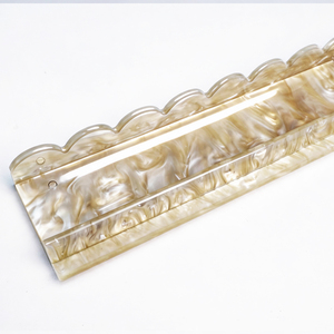 Regla de Mahjong Acrílica de Alta Calidad, Tipo Ondulado Magnético con Patrón de Perlas, 1 Juego de <span class=keywords><strong>4</strong></span> - Product Image 5
