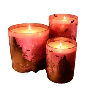 Bougie parfumée cylindrique vintage pour la décoration d'Halloween, parfum pour les fêtes d'Halloween - Product Image 4