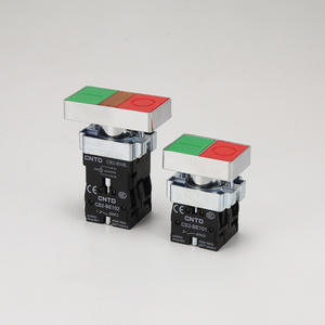 Interrupteur à bouton-poussoir éclairé à double position CNTD Changde Electric CB2-BL8325 avec voyant lumineux à réinitialisation automatique - Product Image 2