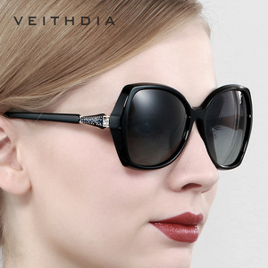 Veithdia Lunettes de soleil polarisées pour femmes, verres UV400 TAC, monture en plastique et métal, protection solaire pour la conduite, 73026 - Product Image 3