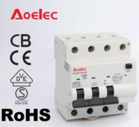 Disjoncteur différentiel électromagnétique (RCBO) 10kA AUB7HLM 3P+N Origine Chine