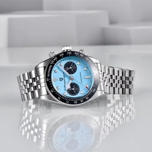 Montre de sport de luxe à quartz PAGANI DESIGN PD-1813 BB Flamingo Chronograph pour homme, miroir saphir, étanche 100 m, montre-bracelet tendance - Product Image 4