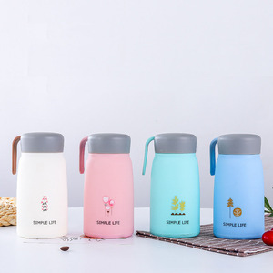 Nouvelle tasse à eau double paroi Q, colorée, portable, en verre, anti-fuite, écologique, pour enfants, avec couvercle - Product Image 6