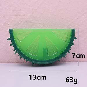 Jouets pour animaux de compagnie en forme de fruits et légumes, jouets à mâcher qui couinent, durables, interactifs, pour soulager l'ennui, jouet couineur pour chien, vente en gros - Product Image 6