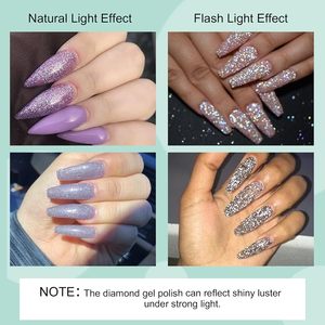 Gel UV para Uñas 2026, Gel de Alta Brillo con Diamantes, Venta Directa de Fábrica, Gel de Diamantes OEM - Product Image 4