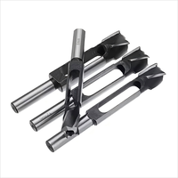 4 pièces résistant à l'usure et durable Tenon Dowel Wood Plug Cutter Set pour perceuses électriques à bois