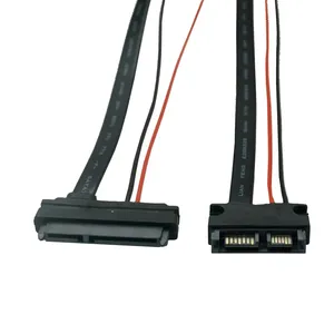 Sata Adapter Kabel Seriële Ata 22pin 7 + 15 Vrouwelijke Naar Slimline Sata 13pin 7 + 6 Mannelijke Connector Conterver Kabels 30Cm