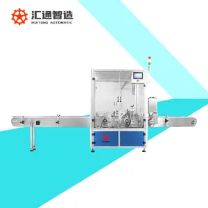 2024 New Launching Automatic Plastic Protein Cans Label Pasting Round Bottle Labeling Machine Double Head Labeling Machine