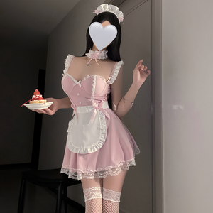 Lingerie sexy de nuit, ensemble de vêtements de nuit en dentelle pour femme de chambre, costume d'infirmière, <span class=keywords><strong>tenue</strong></span> uniforme pour femmes, robe pyjama Clubwear pour adultes - Product Image 4