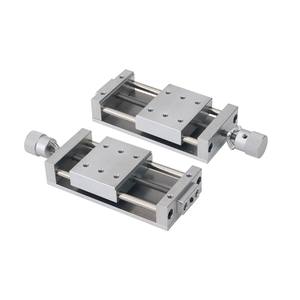 Meja geser Manual Mini silang presisi rel linier X/Y Platform sumbu + penjepit B untuk kontrol Digital pengolahan CNC - Product Image 6