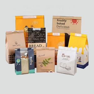 Bolsa <span class=keywords><strong>de</strong></span> Papel Kraft Personalizada con Cierre Metálico para Pan Francés, Baguette, Pan Tostado, Galletas, Pasteles y Bizcochos, con Ventana - Product Image 2