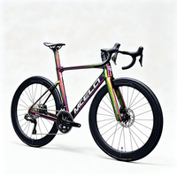 Vélo de route en carbone MCELO SK02 avec groupe Shimano DURA-ACE Di2 R9270 24 vitesses, freins à disque aérodynamiques, roues en carbone 700C, pédalier ordinaire de course, poids 7,2 kg