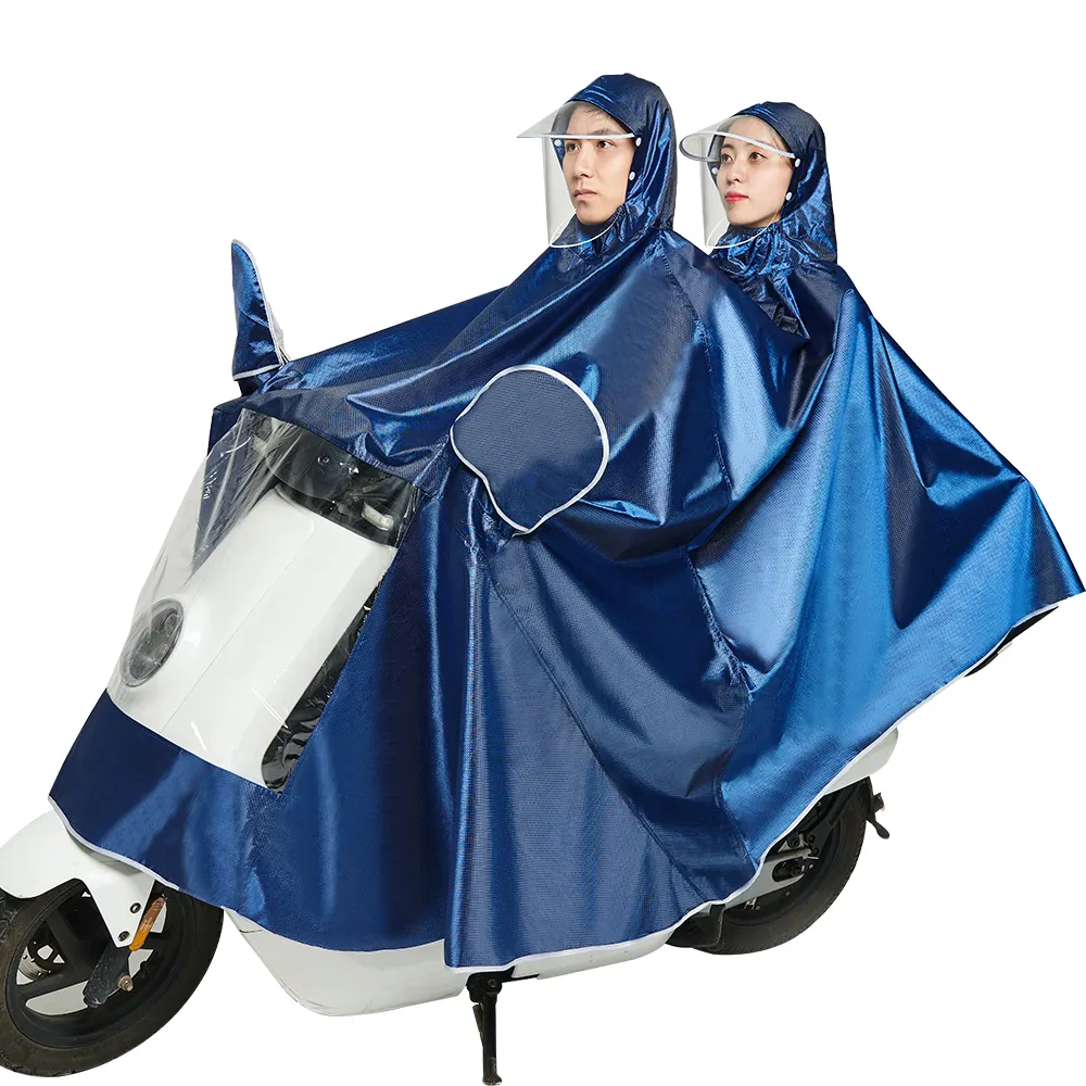 Casaco de chuva à prova d' água jacquard, venda quente de casaco de jacquard para duas pessoas, capa de chuva para motocicleta, carro elétrico