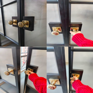 Portes françaises à double vitrage avec cadres en aluminium, adaptées aux environnements résidentiels intérieurs <span class=keywords><strong>et</strong></span> extérieurs. - Product Image 2