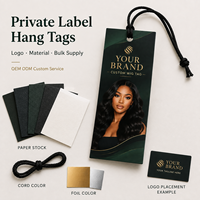 Étiquettes personnalisées imprimées pour perruques, étiquettes en papier double face avec logo et espaces inscriptibles pour extensions de cheveux et produits capillaires