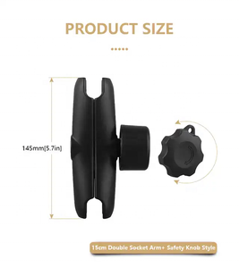15เซนติเมตรมาตรฐานความยาวปานกลางคู่แขนซ็อกเก็ตสำหรับ <span class=keywords><strong>C</strong></span> ขนาด1.5 "ฐานลูกสำหรับ RAM Mounts - Product Image 3
