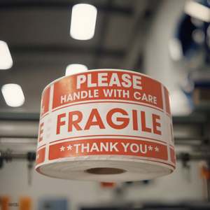 Etiquetas Adhesivas de Advertencia de Inventario de Fábrica, Etiquetas de Advertencia de Embalaje Frágil a Prueba de Agua, Venta al Por Mayor a Bajo Costo - Product Image 5