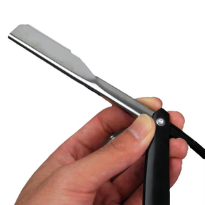 Cuchillas de Repuesto al por Mayor para Afeitar, Navaja de Afeitar de Hoja Recta, Logotipo Personalizado, Acero Inoxidable, para Hombres, para Delinear la Barba, Navaja de Barbero - Product Image 4