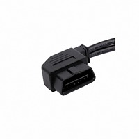 Câble adaptateur de diagnostic OBD2 à angle droit, 16 broches mâle vers connecteur Dupont femelle, faisceau de câbles OBD2 pour véhicule