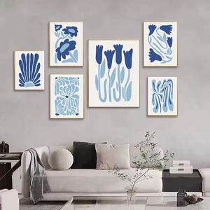 Guanjun decoración de pared para el hogar pintura Pop pared arte sala de estar vidrio pintura abstracta Mujer - Product Image 1