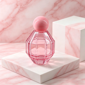 Atomizador de Perfume de Vidrio Facetado Rosa de 100 ml, con Forma de <span class=keywords><strong>Granada</strong></span>, Personalizado y de Lujo, con Tapa de Bola - Product Image 3