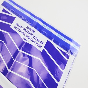 Sac opaque violet personnalisé avec bande blanche pour la protection sécurisée des scripts d'examen et des documents - Product Image 5