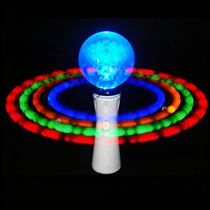 Varita Mágica Giratoria con Luces LED Personalizadas, Juguete de Regalo para Pascua, Cumpleaños, Halloween y Navidad, Precio de Fábrica - Product Image 1