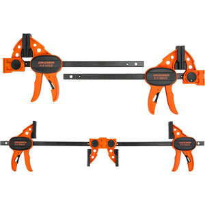Jorgensen 6" Bar <b>Clamps</b> for <b>Woodworking</b> - 4-Pack E-Z Hold Spreader <b>Clamp</b> Versatile Ratchet Release F - Product Image 1