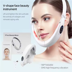 مخفض الذقن المزدوج الكهربائي V حزام شد الوجه مدلك لشد الوجه - Product Image 3