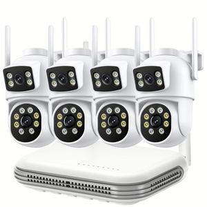 Équipement d'alarme de vidéosurveillance, système de caméra CCTV DVR 12 canaux, moniteur 4K, kit de séparateur d'écran, câblé analogique - Product Image 1