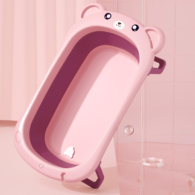 Популярные товары, прочные складные мягкие экологически чистые портативные пластиковые складные наборы для ванны для новорожденных
