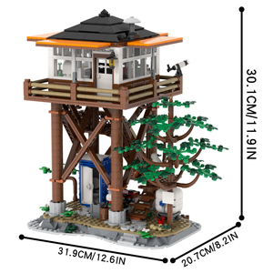 MOC4184 City Series DIY Forest Watchtower <strong>Model</strong> 1199Pcs Assemble Plastic Building Blocks <strong>Architecture</strong> Christmas Gifts Kids Toys - Product Image 2