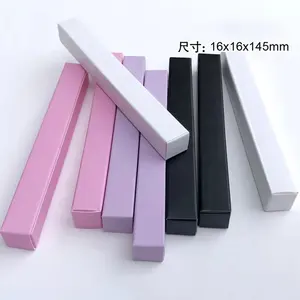 गर्म उच्च गुणवत्ता काजल ट्यूब भौं पेंसिल सौंदर्य प्रसाधन गुलाबी सफेद बैंगनी काले चाबुक आईलाइनर काजल पैकेजिंग कागज बक्से