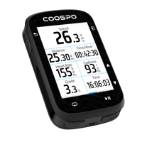 Compteur de Vélo Intelligent COOSPO CS600 à Écran Tactile Couleur avec GPS Intégré et Carte de Navigation pour Vélo de Route
