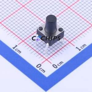 GT-TC096C-H085-L1 Tactile Switch Through hole-4P,6x6mm Switch Single Pole Single Throw Round Button 1N Through Hole - Product Image 1