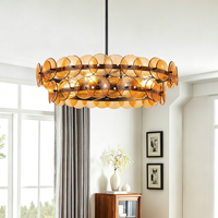 Luminaires suspendus LED de style nordique pour salle à manger, hôtel, salon, lustres en verre modernes et luxueux