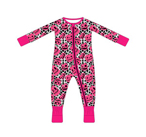 Pigiama per Neonati di Halloween con Stampa <span class=keywords><strong>Scheletro</strong></span> e Fantasma, Stile con Cerniera in Fibra di Bambù, Morbidi Polsini, Unisex - Product Image 2