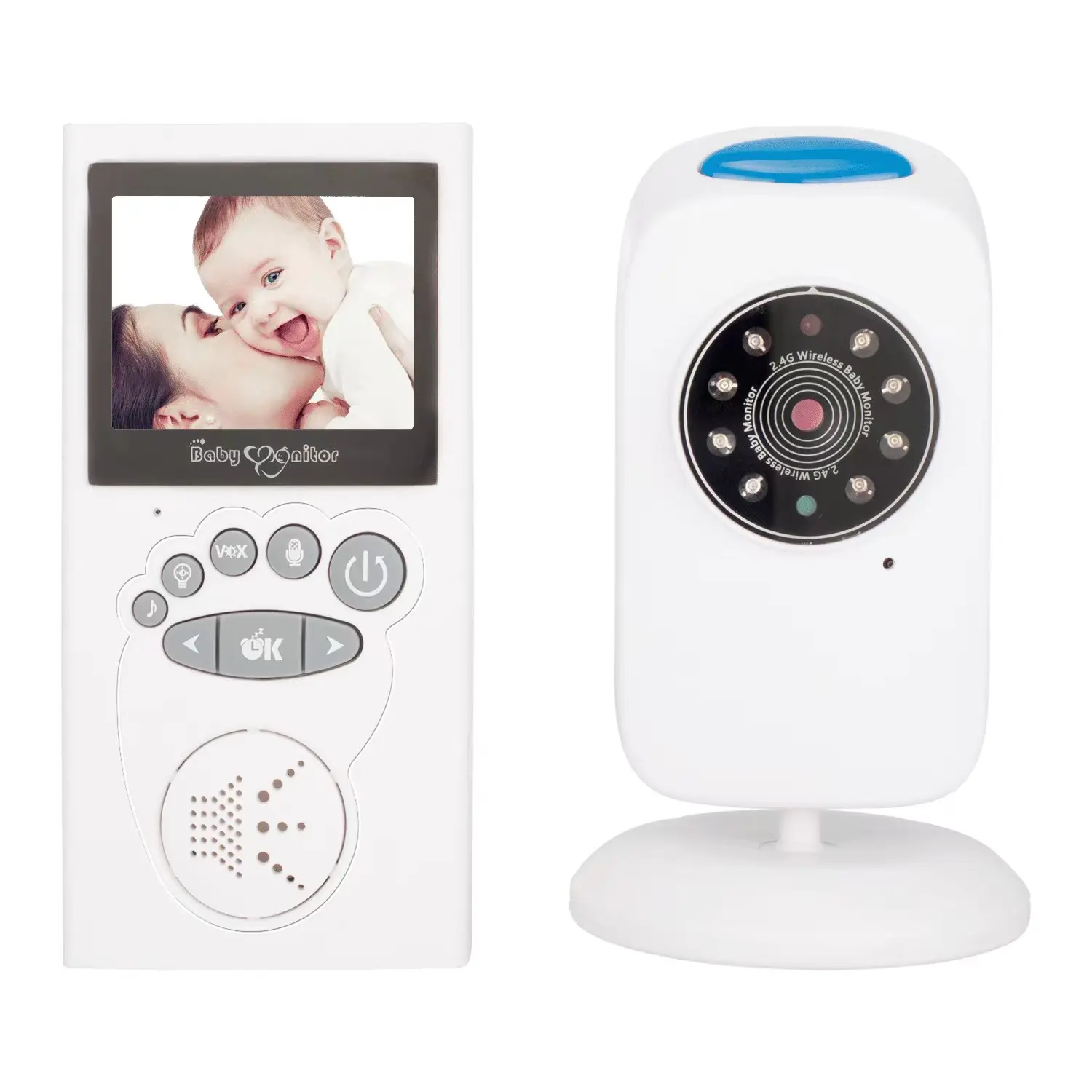 Best selling 1080p night vision mini wireless digital video 2.4 inch baby safety and pet monitor intercom