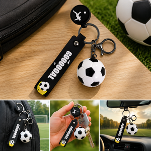 <span class=keywords><strong>Porte</strong></span>-clés en métal <span class=keywords><strong>personnalisé</strong></span> de qualité supérieure, design de ballon de sport 3D, <span class=keywords><strong>porte</strong></span>-clés durable en alliage de zinc pour les fans de football, de basketball et de baseball, cadeaux - Product Image 3