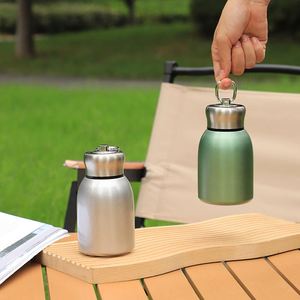 Portable Small Fat Ding Handle Cup 300Ml Fashion Small Size Novelty Vacuum Cup Portable Stainless Steel <b>Mug</b> for Kids - Product Image 6