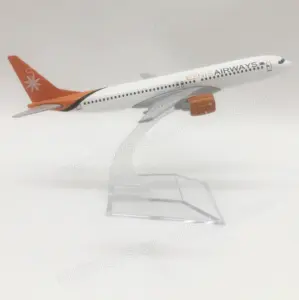 Mongolie EZNIS Airways 737-300 Modèle d'avion à l'échelle 16CM Modèle d'avion en alliage moulé sous pression pour cadeau d'aviation