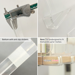 4 6 8 packs de sacs en acrylique transparent Organisateur d'étagères Séparateurs de sacs à main Vêtements Chandails Rangement Placard Organisation Étagères - Product Image 3