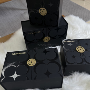 Custom Luxury Magnetic Closure Rigid <b>Box</b> Double Door Gift Packaging with Embossed Gold Logo for Premium Brand Packaging - Product Image 3