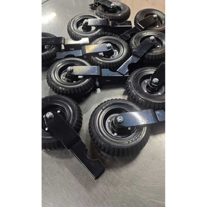 Roue de <span class=keywords><strong>portail</strong></span> <span class=keywords><strong>coulissant</strong></span> robuste de 8 pouces, roue en caoutchouc, <span class=keywords><strong>roulettes</strong></span> <span class=keywords><strong>pour</strong></span> portails de ferme, roue rigide <span class=keywords><strong>pour</strong></span> portails tubulaires - Product Image 4