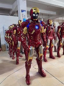 פסלי איירון מן בגודל טבעי, פסלי גיבורי על עשויים שרף עם פרטים גבוהים לעיצוב פנים - Product Image 2