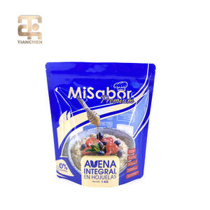 Gravure Printed Food Grade Stand up <b>Pouch</b> with Zipper for Grain Packaging-Custom Sizes 1kg 2kg 5kg <b>Waterproof</b> & Eco-Friendly - Product Image 4