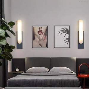 Iron Nordic Modern <b>Wall</b> <b>Lamp</b> for Living Room LED Lighting with Strip Shade Luxury Simple Style - Product Image 1