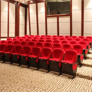 Sıcak satış özelleştirilmiş kumaş döşeme okul konferans salon sandalyeleri kilise tiyatro koltukları
