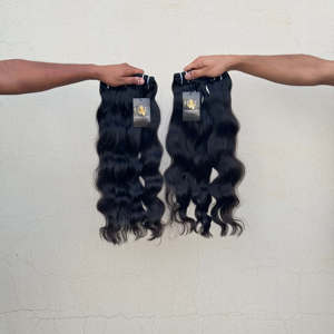 100% cheveux bruts non transformés du Temple indien, faisceaux de cheveux raides naturels du Temple, paquet de cheveux de couleur blonde - Product Image 1